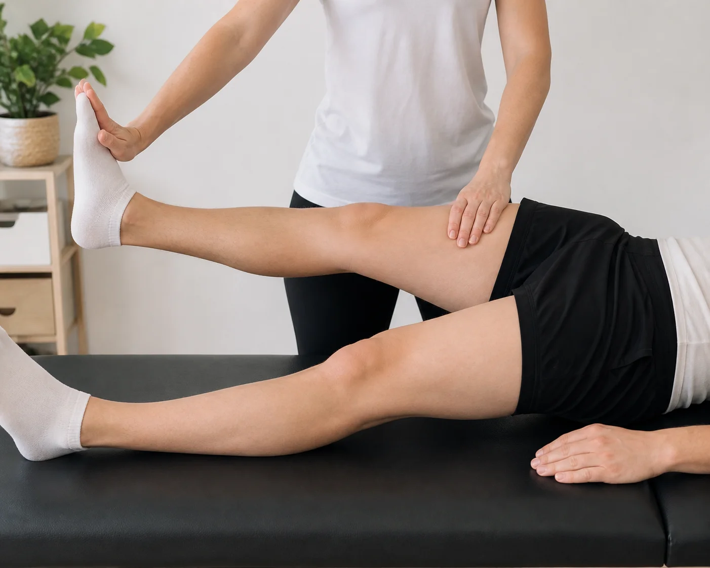Test musculaire en kinésiologie à Saint-Martin-de-Seignanx - démonstration de la technique de biofeedback